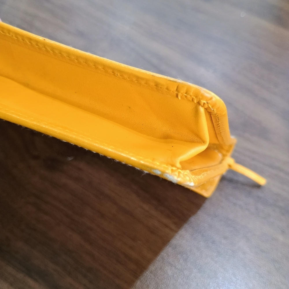 Dior Yellow Leather Clutch Small Wristlet - Picture 10 of 15